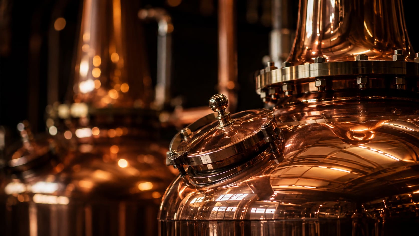 Copper whisky stills